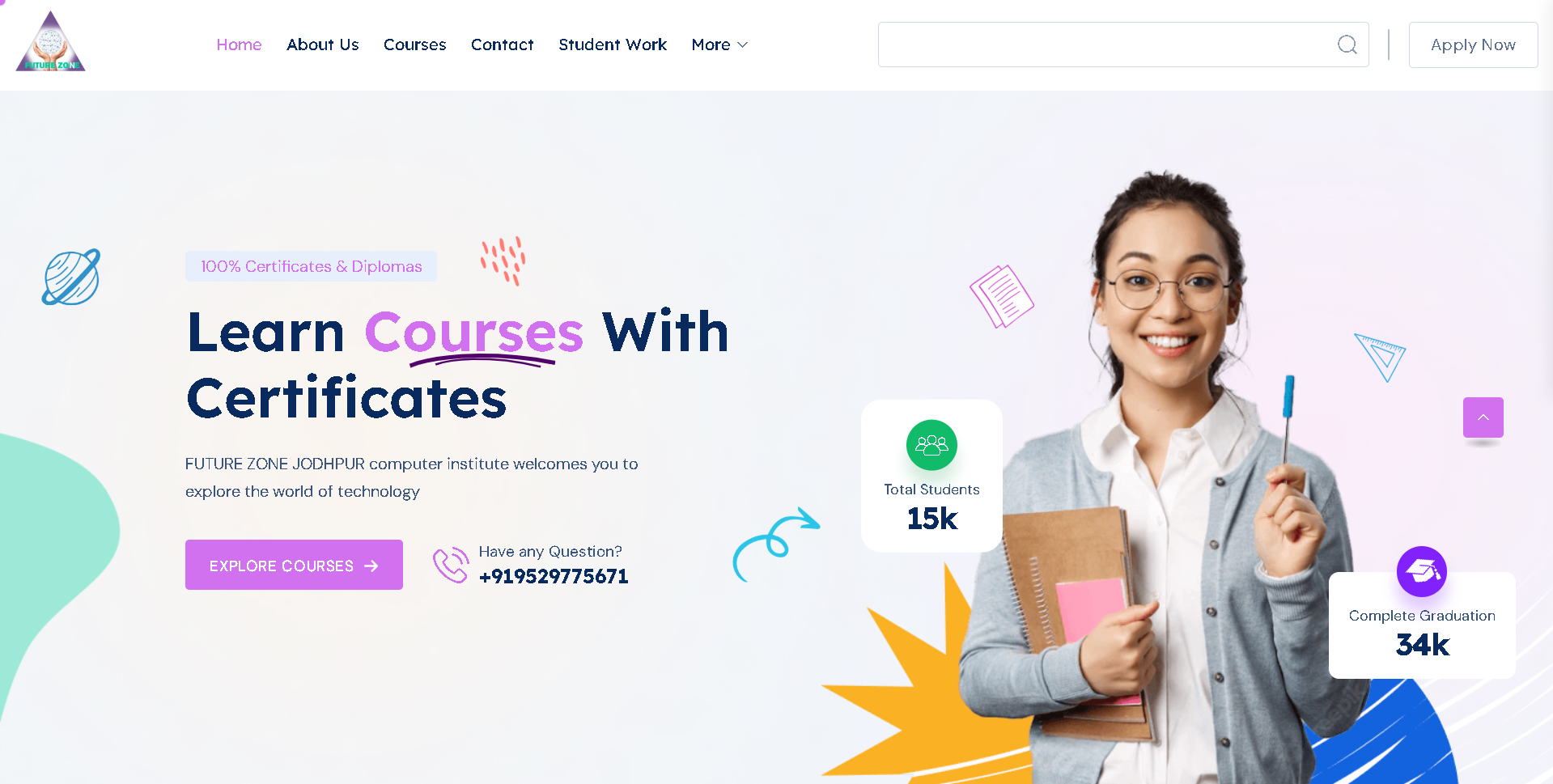 Future Zonne – Tech Education & Certification Platform - Creative project by Praveen Kumar