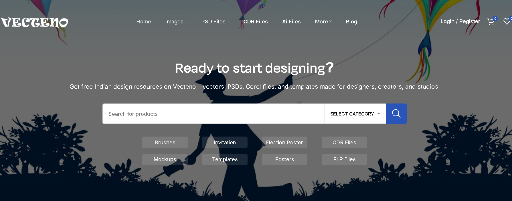 Vecteno.com – Premium Graphic Resource Platform - Creative project by Praveen Kumar